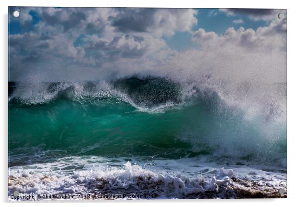 Waves Acrylic by Phil Wareham