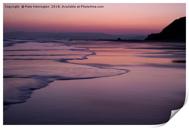 Sunset at Exmouth Print by Pete Hemington