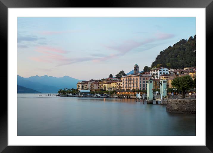 Bellagio Sunset Framed Mounted Print by Dave Wragg
