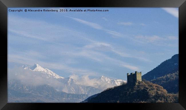Ussel Castle in Valle d'Aosta, Italy Framed Print by Alexandre Rotenberg