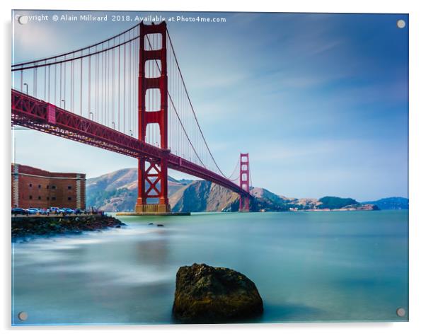 Golden Gate Bridge Acrylic by Alain Millward