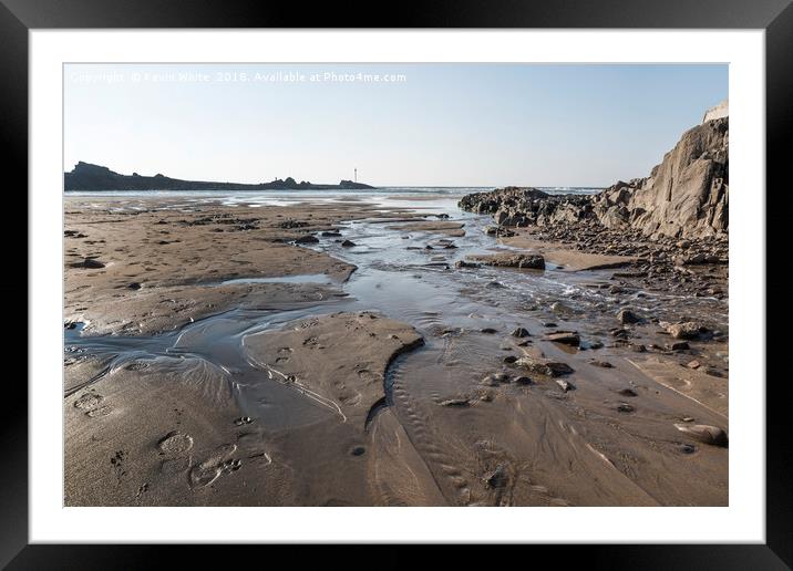 Cornwall Beach Bude Framed Mounted Print by Kevin White