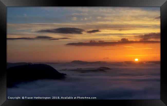 Foggy Sunrise Framed Print by Fraser Hetherington