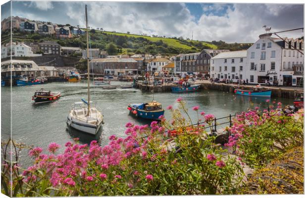 Mevagissey Fishing Village, Cornwall Canvas Print by Maggie McCall