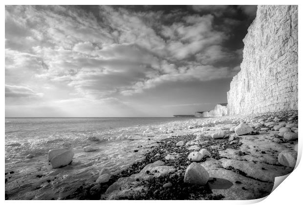 Birling Gap Seven Sisters Print by David Pyatt