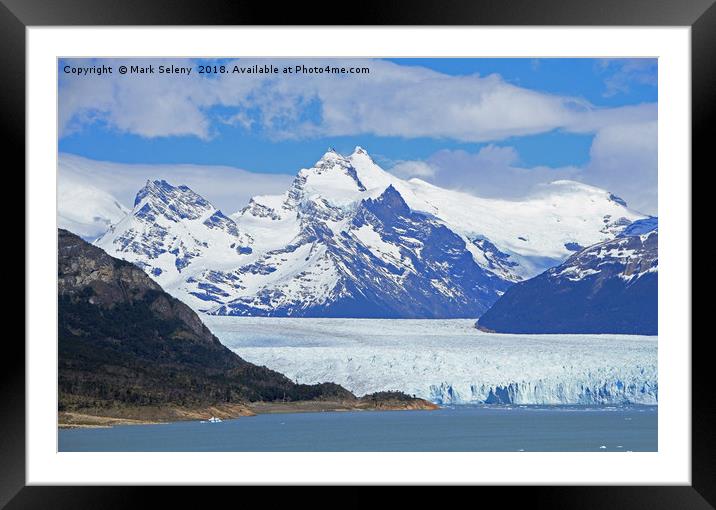 Perito Moreno Glacier and Lake Argentina.  Framed Mounted Print by Mark Seleny