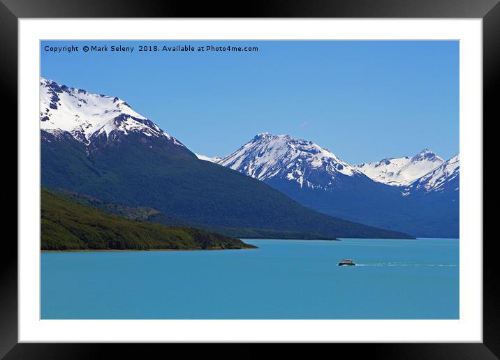 Lake Argentina near Perito Moreno Glacier Framed Mounted Print by Mark Seleny