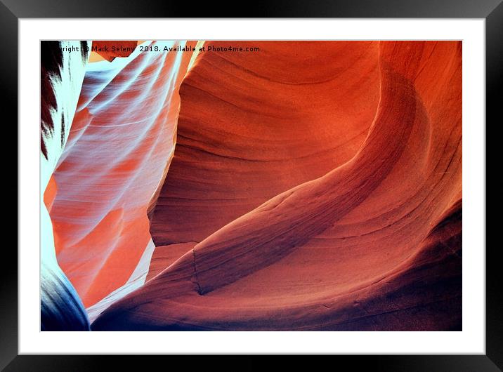 All colors of Antelope Canyon -1 Framed Mounted Print by Mark Seleny
