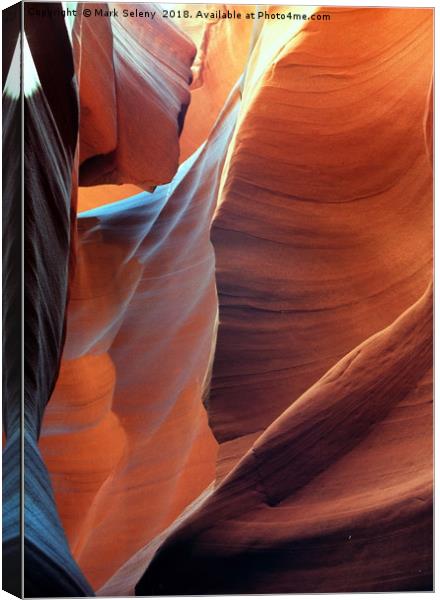 All colors of Antelope Canyon-2 Canvas Print by Mark Seleny