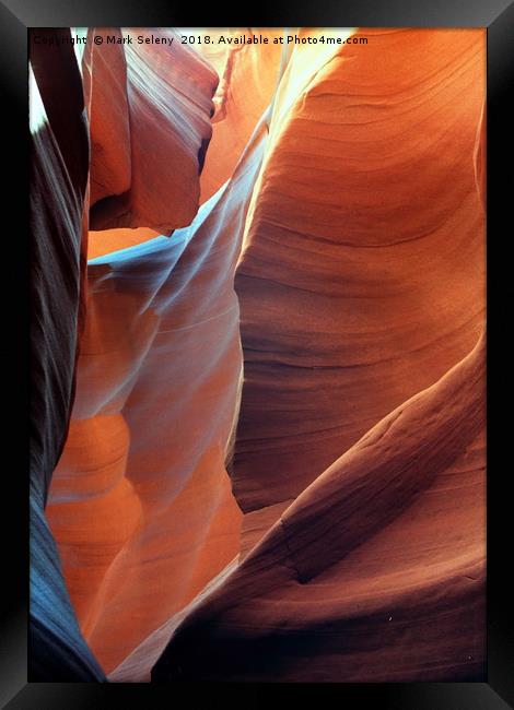 All colors of Antelope Canyon-2 Framed Print by Mark Seleny