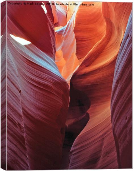 All colors of Antelope Canyon - 3 Canvas Print by Mark Seleny