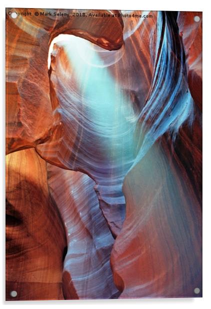 All colors of Antelope Canyon - 5 Acrylic by Mark Seleny