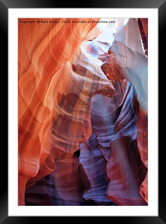 All colors of Antelope Canyon - 6 Framed Mounted Print by Mark Seleny