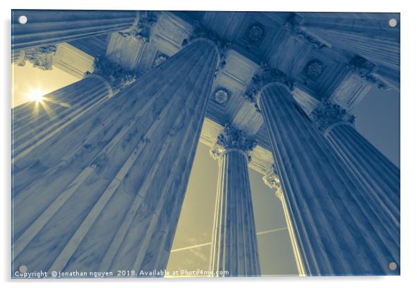 supreme court columns 2 Acrylic by jonathan nguyen