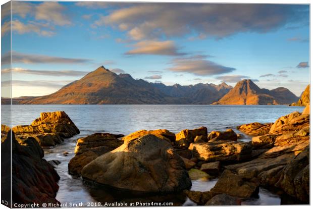 The Cuillin from Elgol #2 Canvas Print by Richard Smith