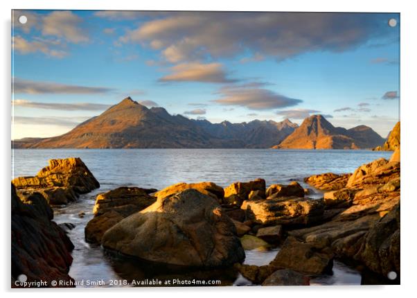 The Cuillin from Elgol #2 Acrylic by Richard Smith