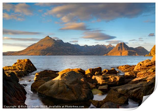 The Cuillin from Elgol #2 Print by Richard Smith
