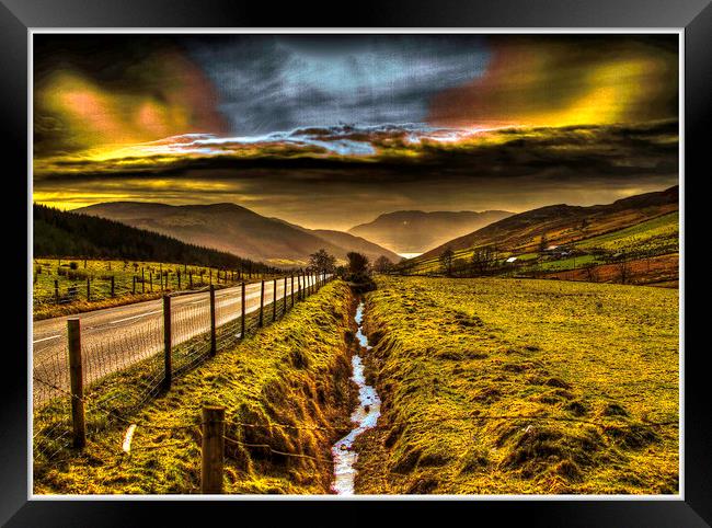 On the Road to Rostrevor -The Silent Valley Mourne Framed Print by pauline morris