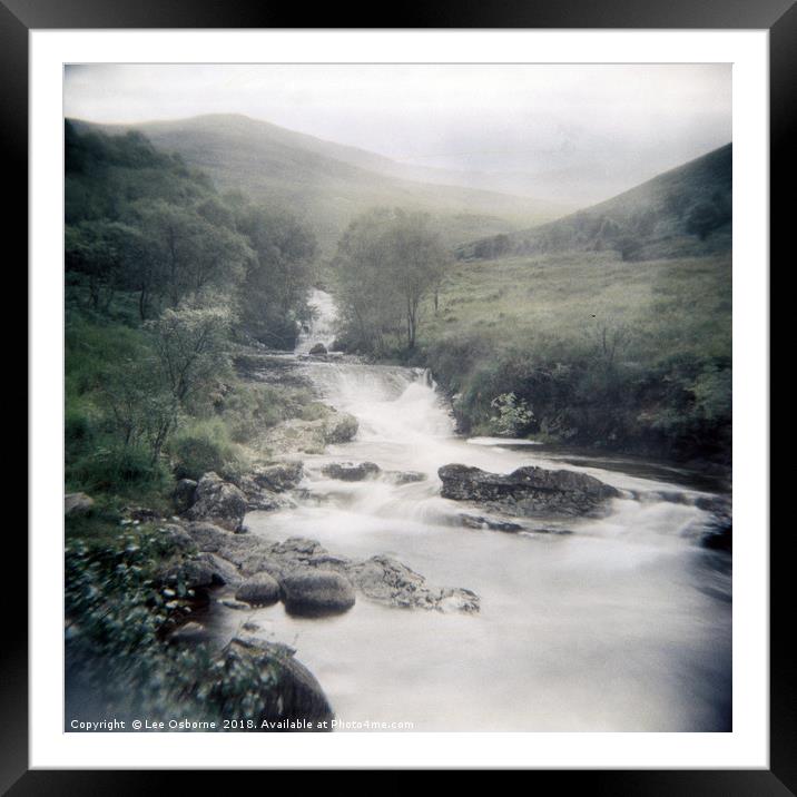 River Forsa, Isle of Mull, Scotland Framed Mounted Print by Lee Osborne