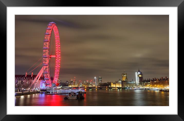 Westminster Skyline Framed Mounted Print by Mark Godden