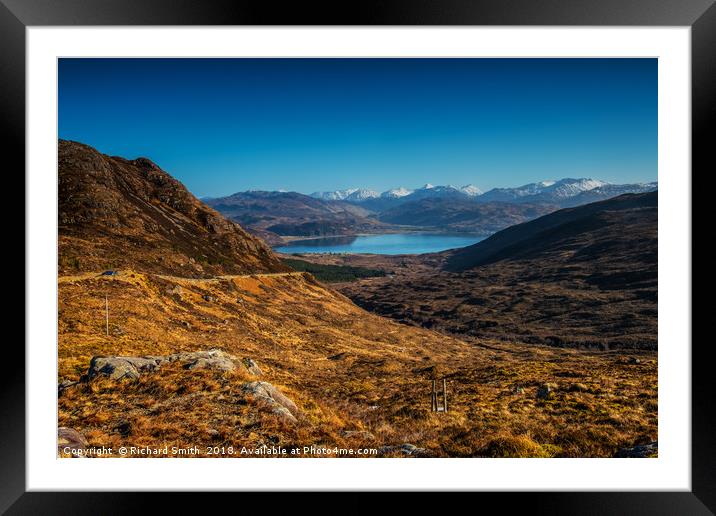 Look down upon Kylerhea #2 Framed Mounted Print by Richard Smith