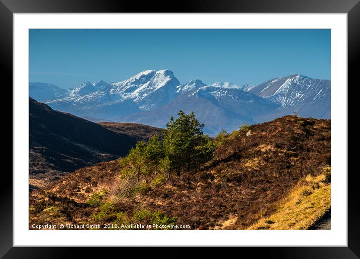 Some Red Cuillins #2 Framed Mounted Print by Richard Smith