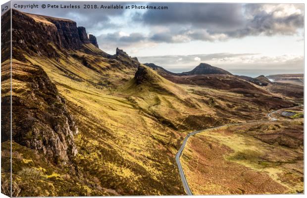 The Quiraing  Canvas Print by Pete Lawless