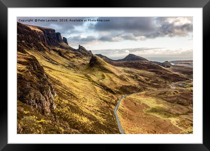 The Quiraing  Framed Mounted Print by Pete Lawless
