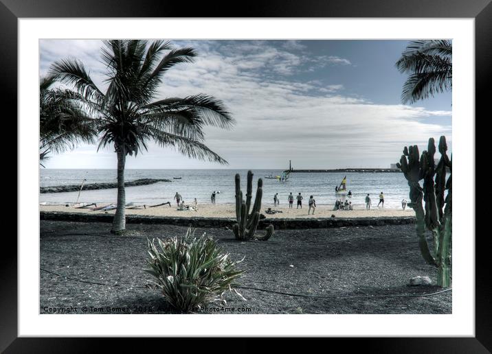 Playa Las Cucharas Framed Mounted Print by Tom Gomez