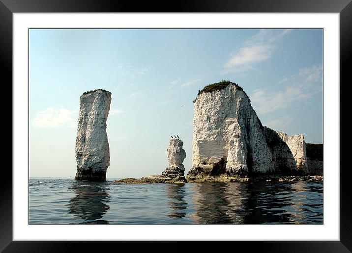 Old Harry Rocks Framed Mounted Print by Graham Piper