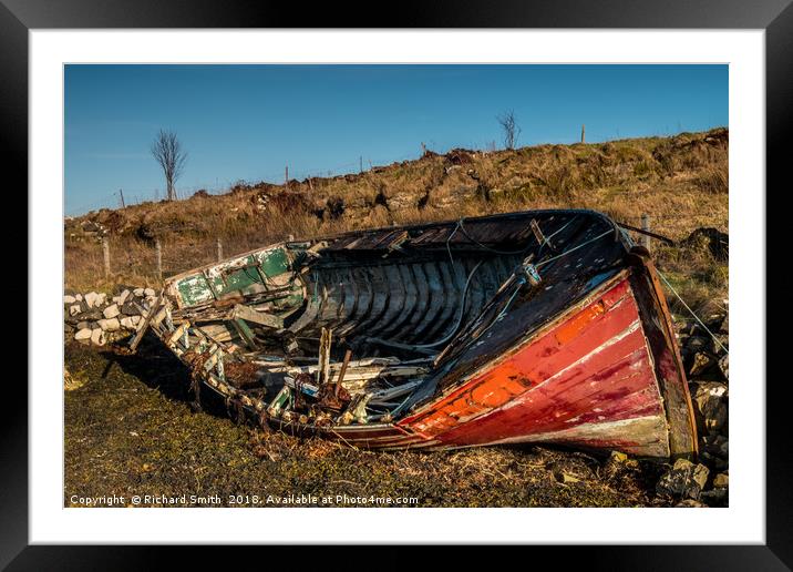 The wreck of WK61 #7 Framed Mounted Print by Richard Smith