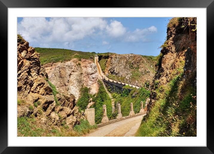 La Coupee Sark Framed Mounted Print by Diana Mower