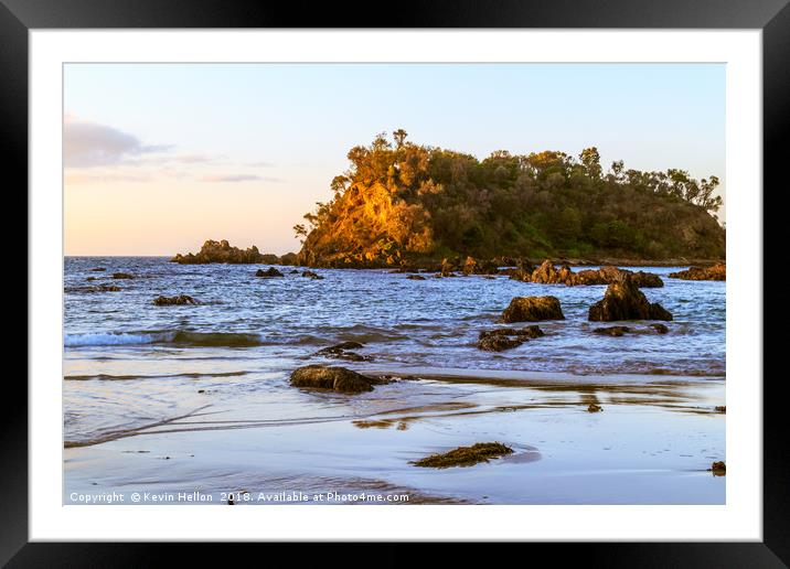 Sunrise, Barlings Beach Framed Mounted Print by Kevin Hellon