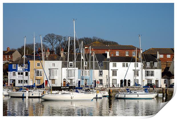 Weymouth harbour Print by Graham Piper