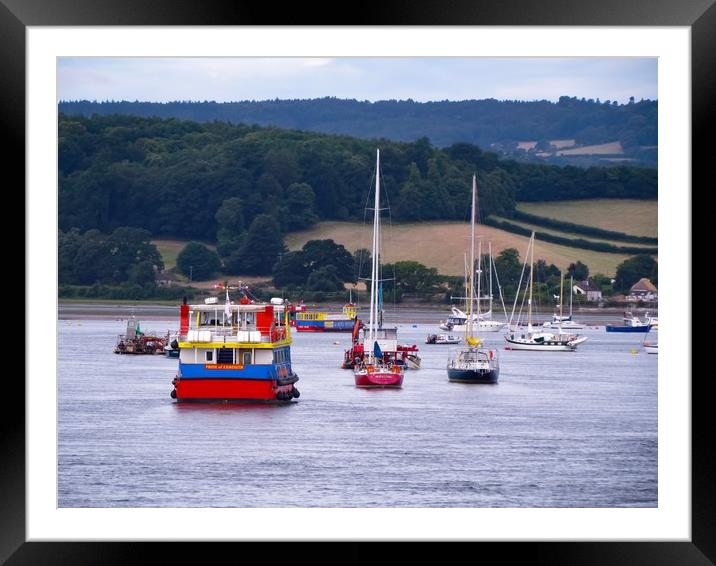 Discovering the Nautical Charm of Exmouth Framed Mounted Print by Beryl Curran