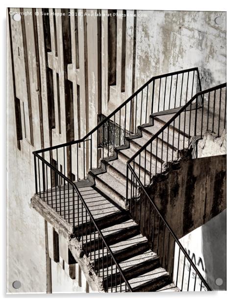 Stairs in Amman, Jordan Acrylic by Sue Hoppe