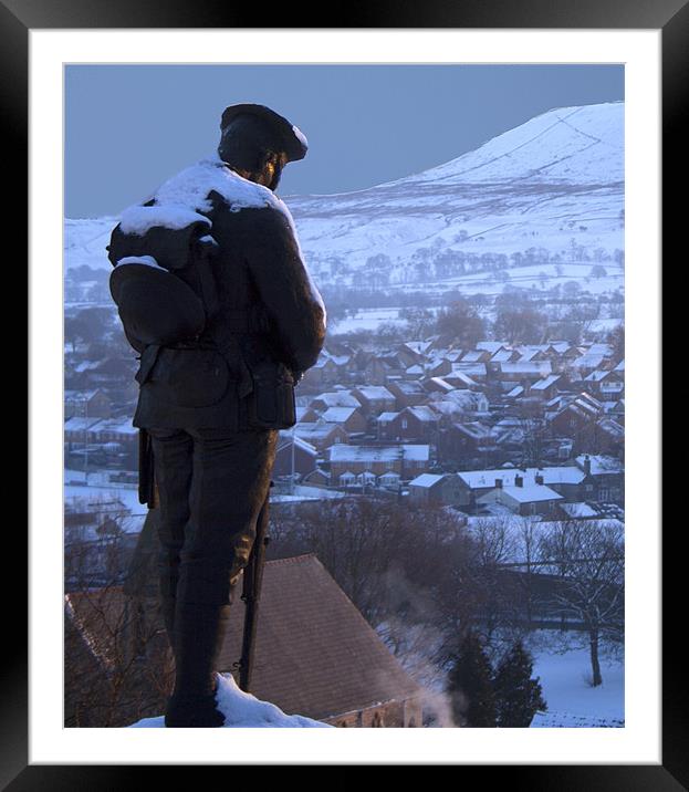 Clitheroe Soldier Framed Mounted Print by Peter Elliott 