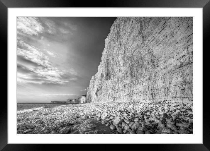 Birling Gap And Seven Sisters Framed Mounted Print by David Pyatt