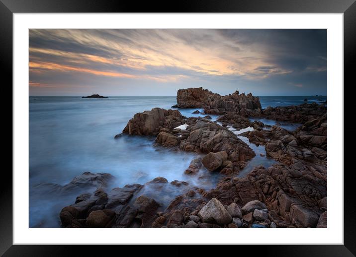 Guernsey Sunset   Framed Mounted Print by chris smith