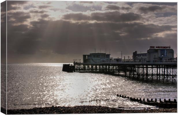 Worthing Pier  Canvas Print by Terry May