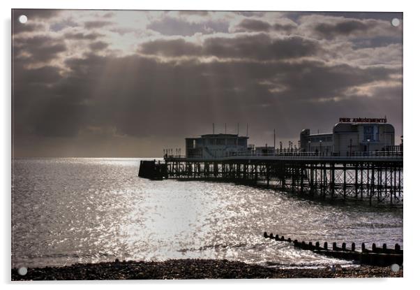 Worthing Pier  Acrylic by Terry May