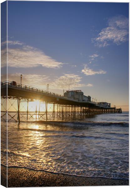 Worthing Pier, early morning Canvas Print by Terry May