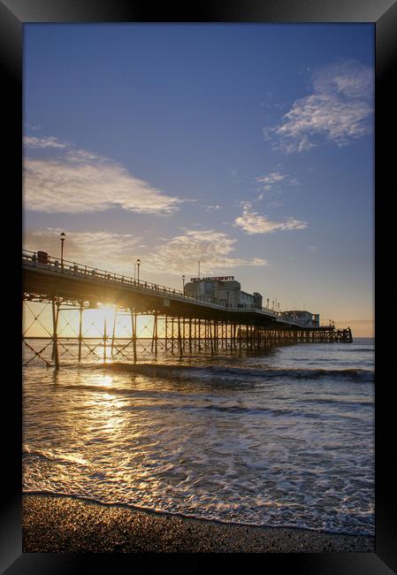 Worthing Pier, early morning Framed Print by Terry May