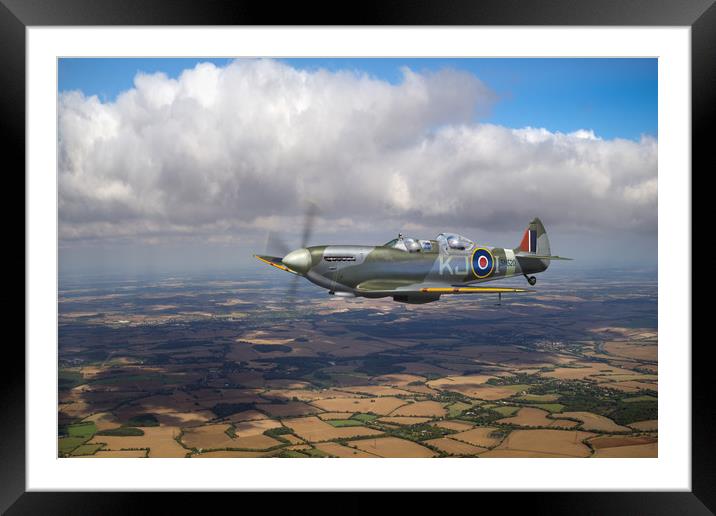 Spitfire TR 9 SM520 Framed Mounted Print by Gary Eason