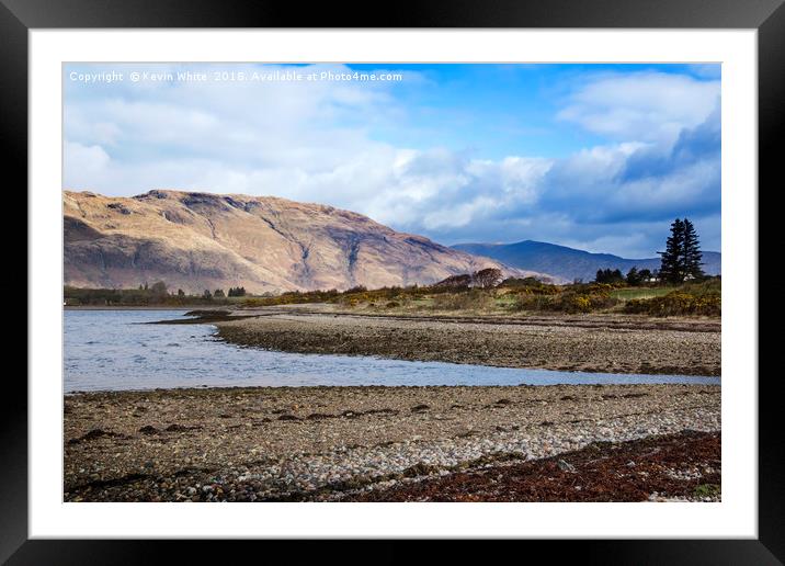 Loch Linnhe Scotland Framed Mounted Print by Kevin White
