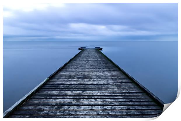 Lytham Jetty Long Exposure Print by Carl Blackburn