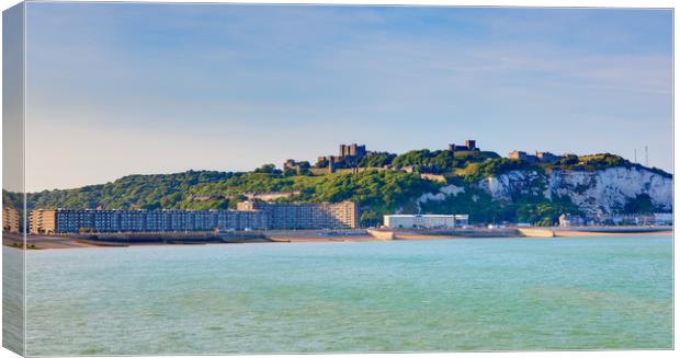The Dover Beach from the Prince of Wales Pier Canvas Print by Maggie McCall