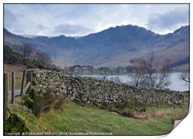 "Storm clouds gather over Buttermere" Print by ROS RIDLEY