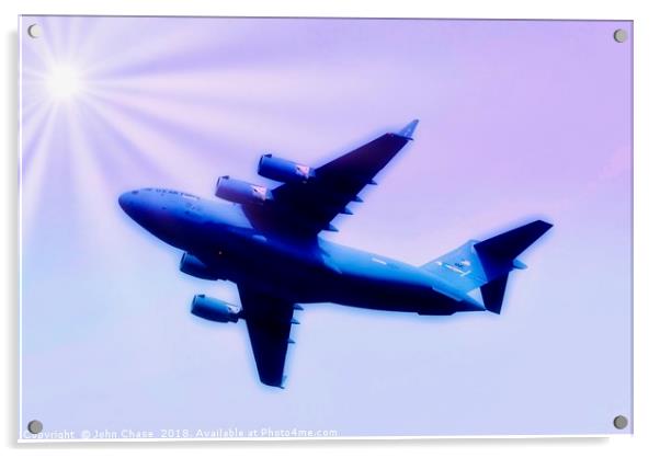 C-17 Globemaster III Digital Art Acrylic by John Chase