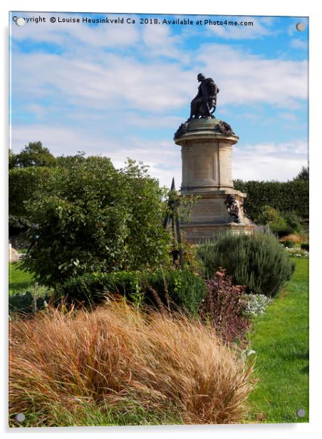 Gower Memorial, Stratford-upon-Avon, Warwickshire Acrylic by Louise Heusinkveld